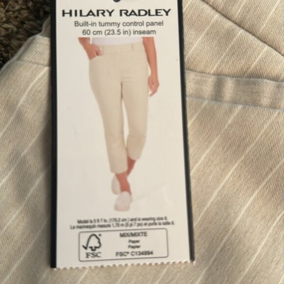Hilary Radley Built In Tummy Control Ankle Pants NEW - Picture 3 of 6